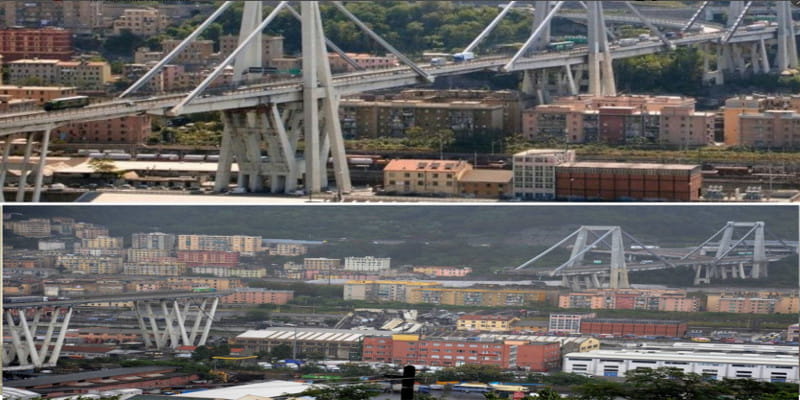 10 γέφυρες κατέρρευσαν στην Ιταλία τα τελευταία 5 χρόνια