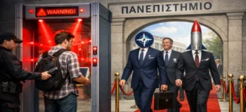 Απαγορεύσεις στους φοιτητές, κόκκινο χαλί στη Lockheed Martin