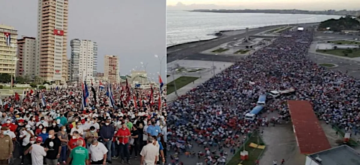 Ο κουβανικός λαός υπερασπίζεται την Επανάσταση