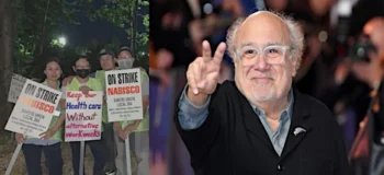 Ο Ντάνι Ντεβίτο στο πλευρό των απεργών της Nabisco