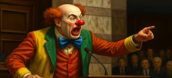 Mαζέψτε τον κλόουν που παριστάνει τον υπουργό