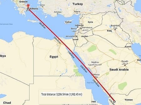 χάρτης Μέση Ανατολή