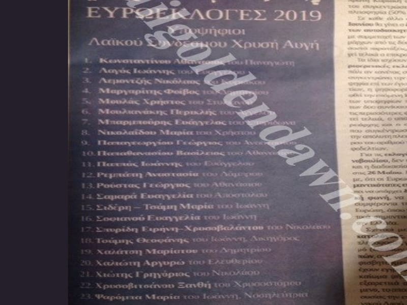 Με ποιο γράμμα ξεκινά το χρυσαυγίτικο αλφάβητο