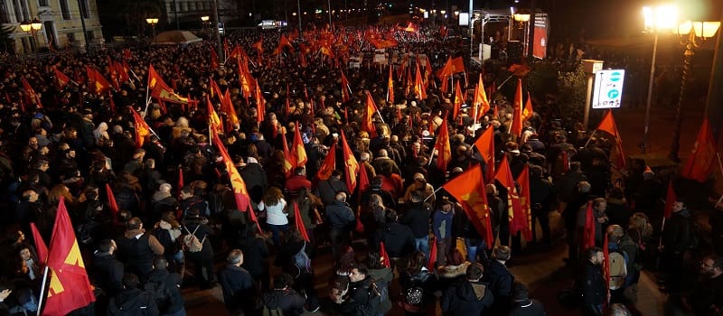Μεγάλες αντι-Νατοϊκές συγκεντρώσεις σε Σαλονίκη-Αθήνα