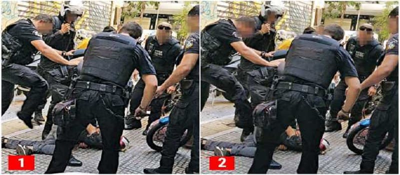 Μπάτσοι κλωτσούν τον αναίσθητο Ζακ Κωστόπουλο