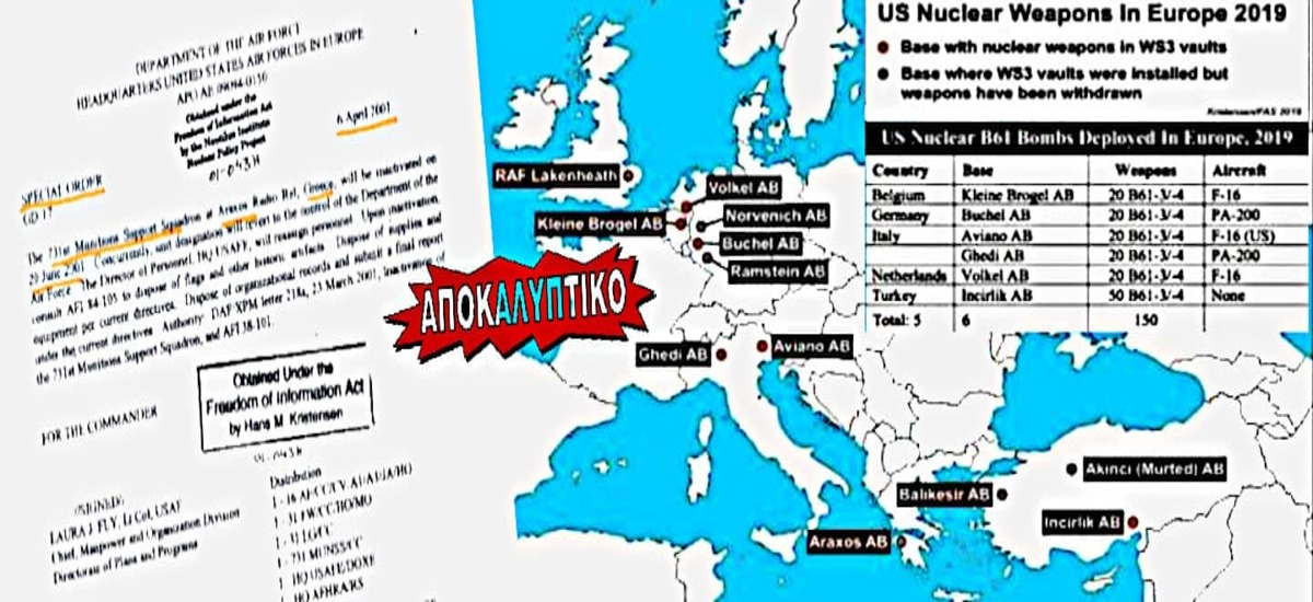 Σε μόνιμη ετοιμότητα για την αποθήκευση πυρηνικών ο Άραξος