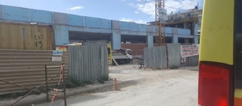 Σοβαρό εργατικό ατύχημα σε οικοδομή αλυσίδας Super Market