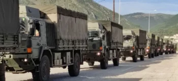 Το ΚΚΕ μπλόκαρε Nατοϊκή φάλαγγα στην Ηγουμενίτσα